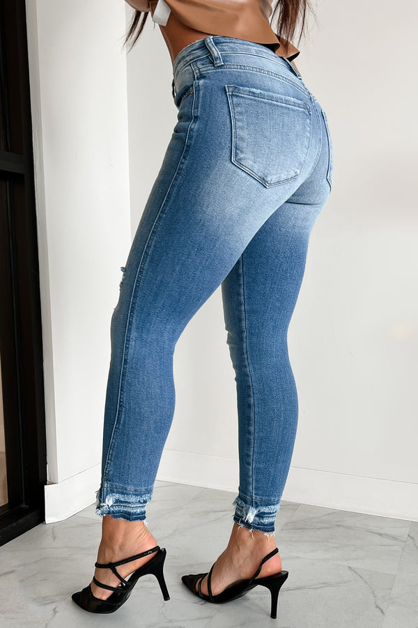 Trevina High Rise Skinny Ankle Kancan Jeans (Medium) - NanaMacs