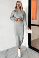 Remembering Fondly Sweater Knit Set (Heather Grey) - NanaMacs