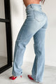 Benjamin Judy Blue High Waist Wide Leg Jeans (Medium) - NanaMacs