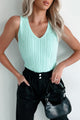 Fool For Love V-Neck Tank Top (Mint) - NanaMacs