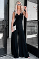 Sonoma Sway Twist-Front Jumpsuit (Black) - NanaMacs