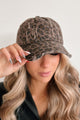 Dicey Choices Distressed Baseball Cap (Leopard)