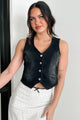 Well-Worn Never Weary Denim Vest (Black) - NanaMacs