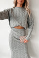 Remembering Fondly Sweater Knit Set (Heather Grey) - NanaMacs