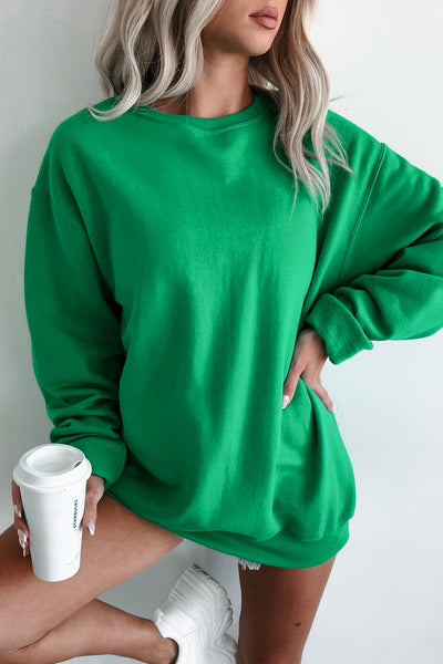 Lightweight Crewneck Sweatshirt (Kelly) - NanaMacs