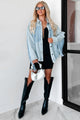 Trailblazing Style Fringe Denim Jacket (Medium Denim) - NanaMacs