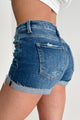 Roderick High Rise Risen Denim Shorts (Dark) - NanaMacs