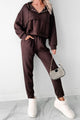 Cool As A Cucumber Hoodie & Sweatpants Set (Chocolate) - NanaMacs