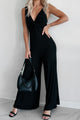 Sonoma Sway Twist-Front Jumpsuit (Black) - NanaMacs