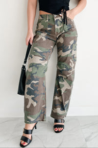 Rule The World Cargo Barrel Jeans (Camo) - NanaMacs