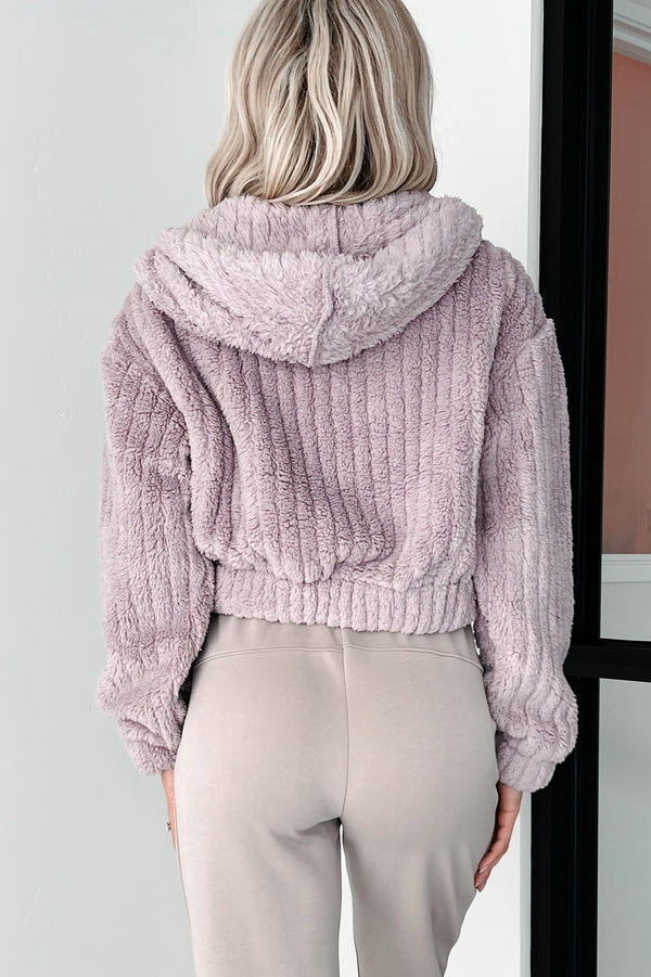 Big Softie Hooded Sherpa Jacket (Sweet Rose) - NanaMacs