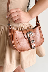 Let’s Go Country Faux Leather Western Handbag (Brown) - NanaMacs