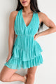 I've Got A Thing For You Halter Tiered Mini Dress (Mint)