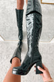 My Only Addiction Patent Leather Platform Boots (Black) - NanaMacs