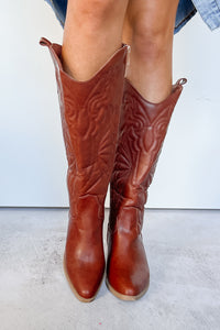 Lassoing Memories Western Cowboy Boots (Caramel) - NanaMacs