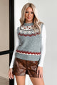 Winter Solstice Sweater Vest (Grey Combo) - NanaMacs