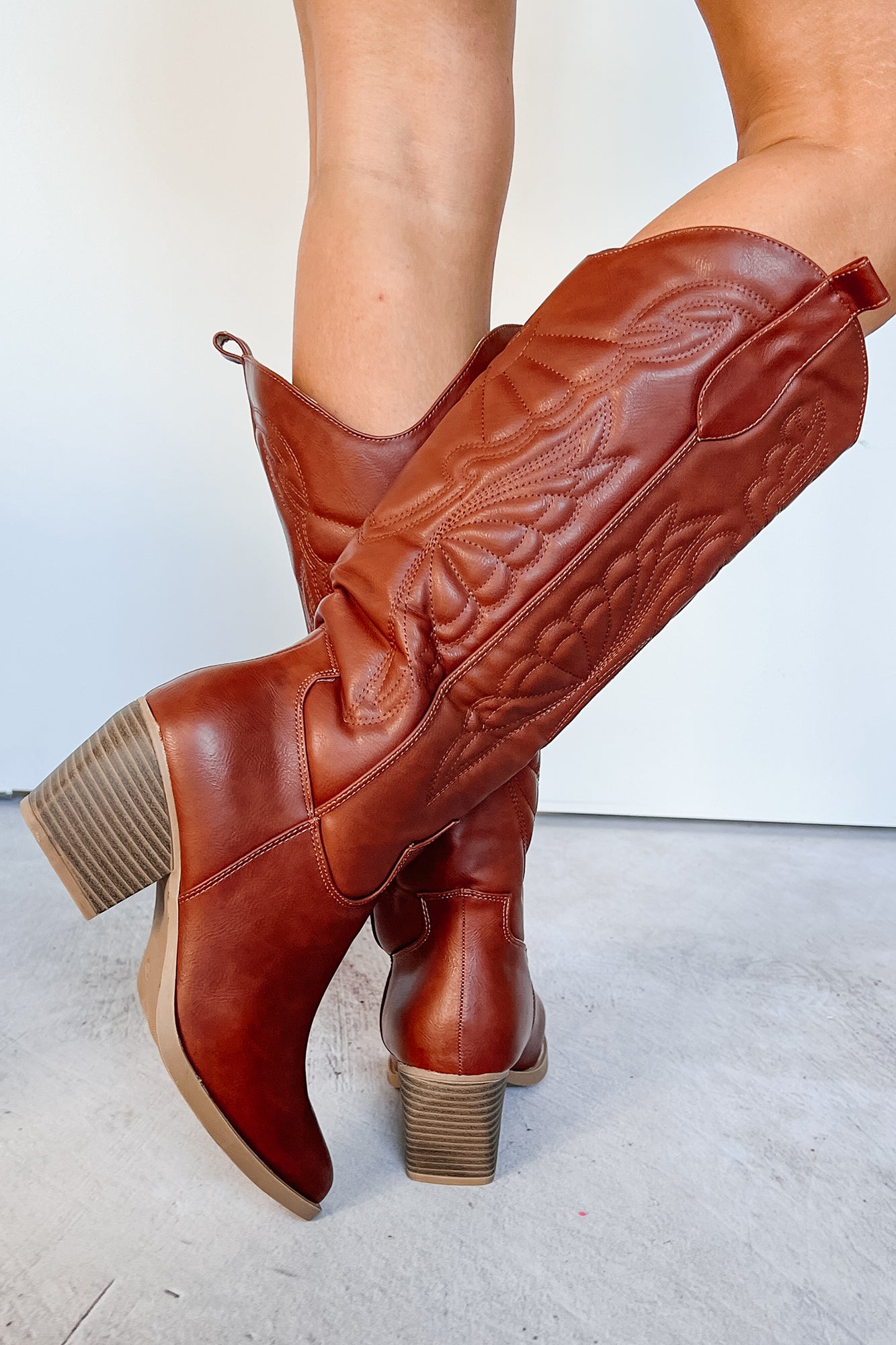 Lassoing Memories Western Cowboy Boots (Caramel) - NanaMacs