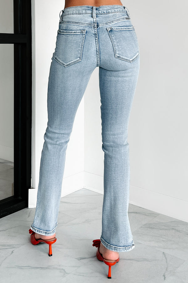 Polina Kancan Mid Rise Y2K Bootcut Jeans (Medium) - NanaMacs