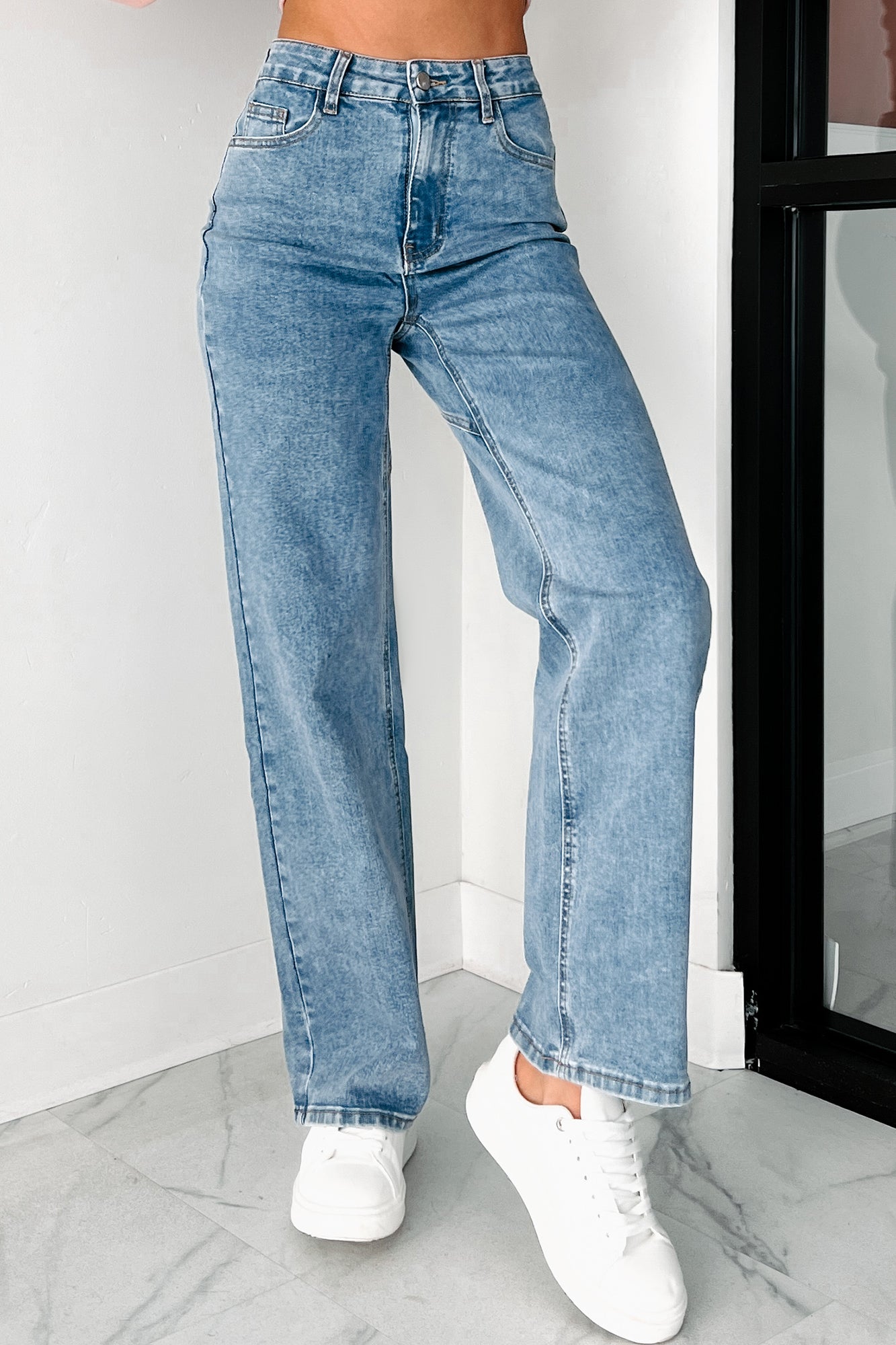 Tyelee NanaMacs Original Non-Distressed Wide Leg Jeans (Medium