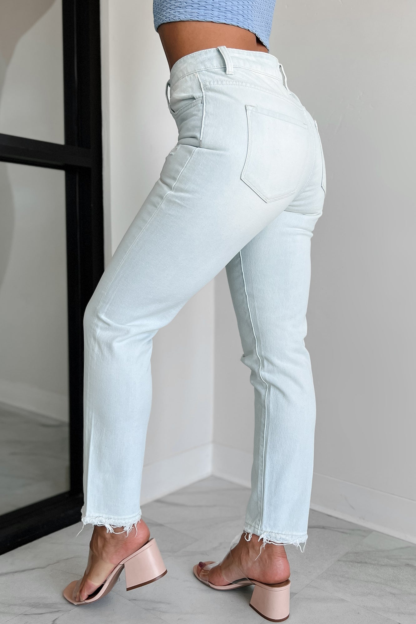 Reform High Rise Flying Monkey Mom Jeans (Light) - NanaMacs