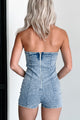 Save My Number Denim Halter Romper (Denim) - NanaMacs