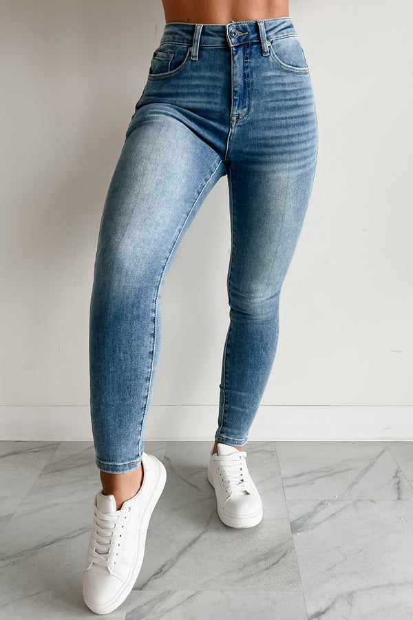 Callie High Rise Non-Distressed Special A Skinny Jeans (Medium) - NanaMacs