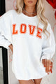 My Only Love Corded Graphic Crewneck (White) - Print On Demand - NanaMacs