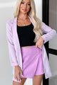 Executive Behavior Long Blazer (Baby Lavender) - NanaMacs