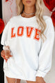 My Only Love Corded Graphic Crewneck (White) - Print On Demand - NanaMacs