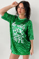 "When You're This Cute" Sequin Mini Dress (Green) - NanaMacs