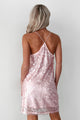 Dazzling Fashion Pearlescent Sequin Mini Dress (Baby Pink) - NanaMacs