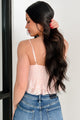 Garden Of Love Lace Peplum Crop Top (Blush) - NanaMacs