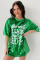 "When You're This Cute" Sequin Mini Dress (Green) - NanaMacs