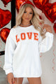 My Only Love Corded Graphic Crewneck (White) - Print On Demand - NanaMacs