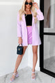 Executive Behavior Long Blazer (Baby Lavender) - NanaMacs