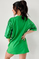 "When You're This Cute" Sequin Mini Dress (Green) - NanaMacs