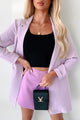 Executive Behavior Long Blazer (Baby Lavender) - NanaMacs