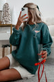 Martinis And Memories Double-Sided Graphic Sweatshirt (Silver Pine) - NanaMacs