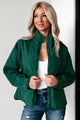 Autumn Memories Quilted Jacket (Varsity Green) - NanaMacs