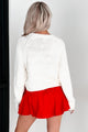 Born Out Of Love Heart Sweater (White/Red) - NanaMacs