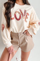 Those Are My Feelings Oversized Patchwork Top (Cream) - NanaMacs