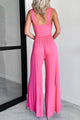 Sonoma Sway Twist-Front Jumpsuit (Light Fuchsia) - NanaMacs