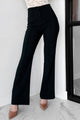 Sophisticated Concept Front Seam Dress Pant (Black) - NanaMacs