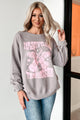 "Nashville Tennessee" Oversized Graphic Sweatshirt (Pebble Brown) - NanaMacs