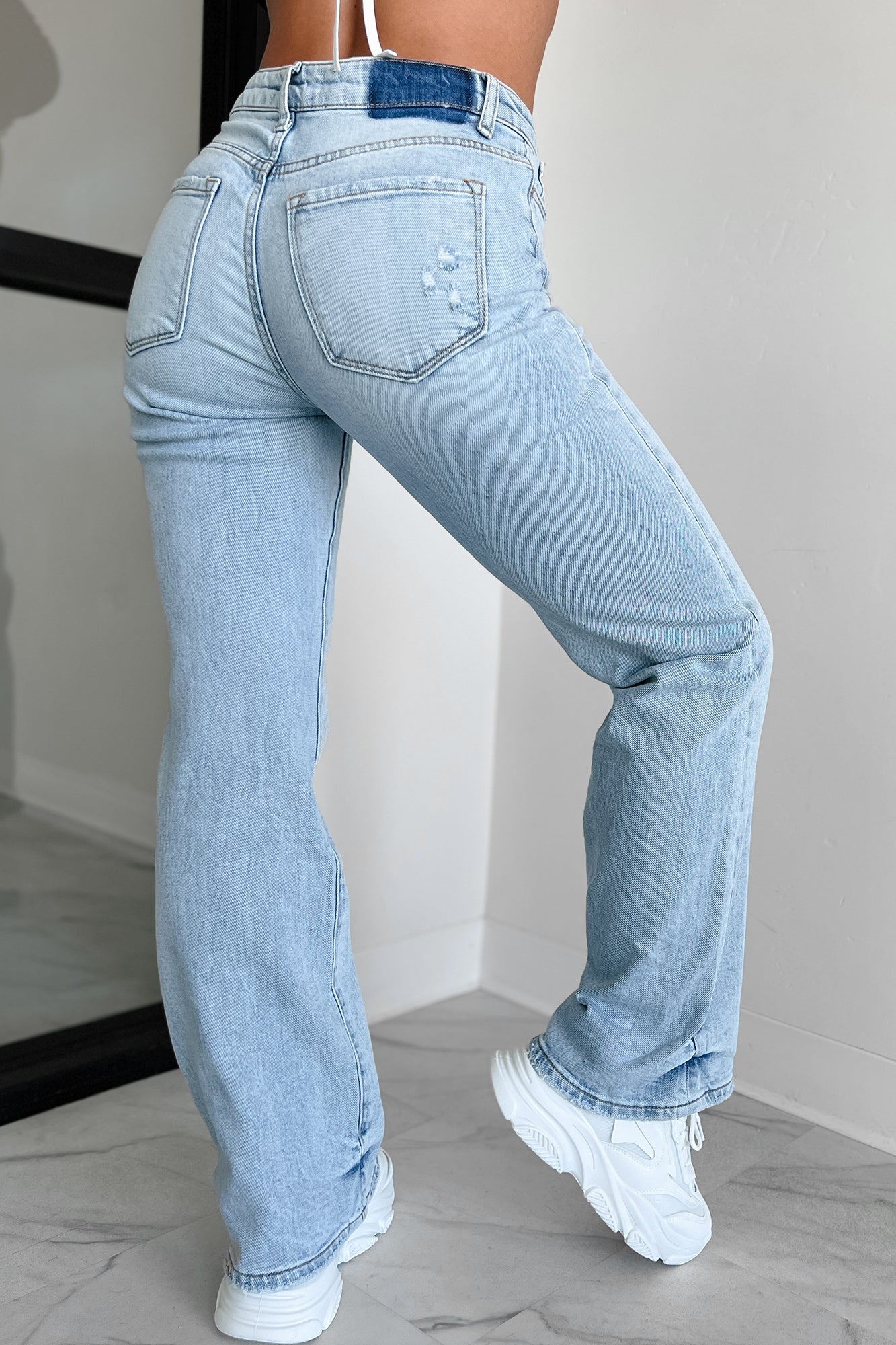 Essex High Rise 90's Flare Vervet Jeans (Light) - NanaMacs