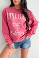 "Little Flirty Extra Dirty" Graphic Sweatshirt (Pink)