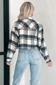 Take My Chances Plaid Crop Shacket (Charcoal) - Ships by 10/17 - NanaMacs