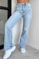 Essex High Rise 90's Flare Vervet Jeans (Light) - NanaMacs