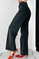 Tyelee NanaMacs Original Non-Distressed Wide Leg Jeans (Washed Black) - NanaMacs