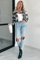 Alaina High Rise Distressed Boyfriend Jeans (Light Denim) - NanaMacs